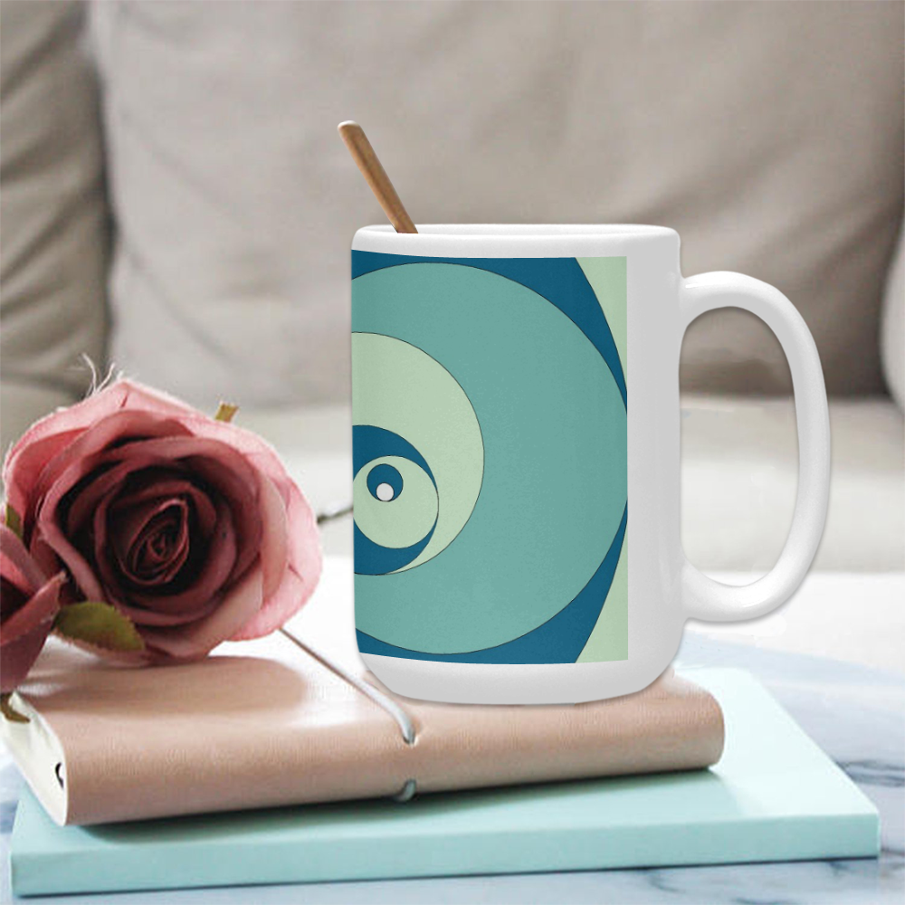 spiral-rose-2 Custom Ceramic Mug (15OZ)