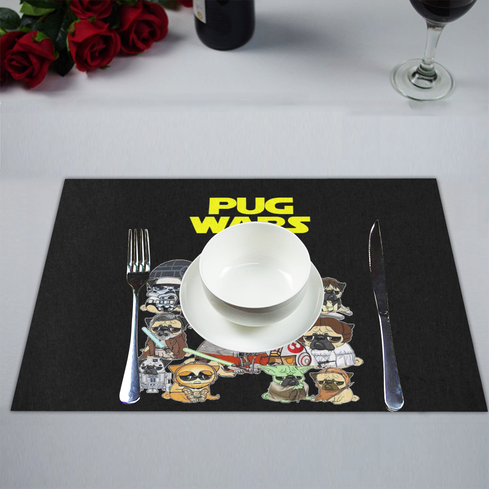 Pug Wars Placemat 14’’ x 19’’ (Set of 6)