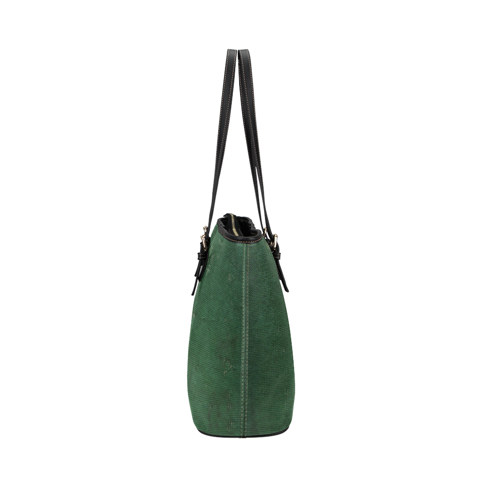 cotton-green Leather Tote Bag/Large (Model 1651)