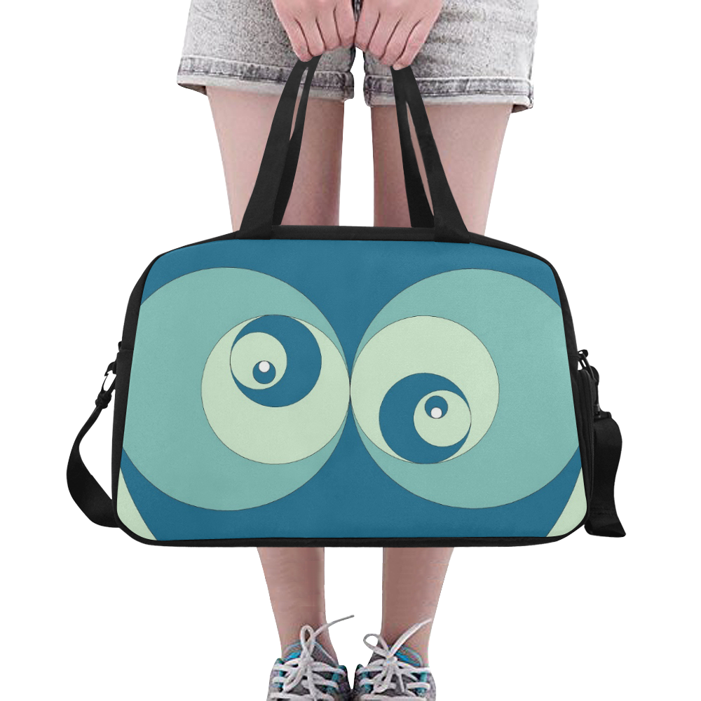 spiral-rose-2 Fitness Handbag (Model 1671)