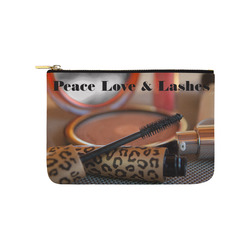 Fashion Beauty Bag - Peace Love Lashes LG Carry-All Pouch 9.5''x6''