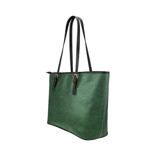 cotton-green Leather Tote Bag/Large (Model 1651)