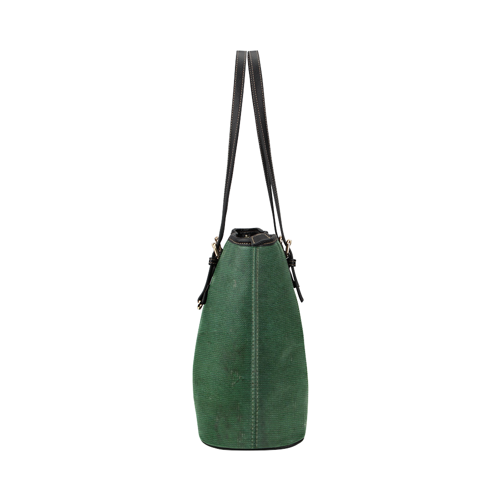 cotton-green Leather Tote Bag/Large (Model 1651)