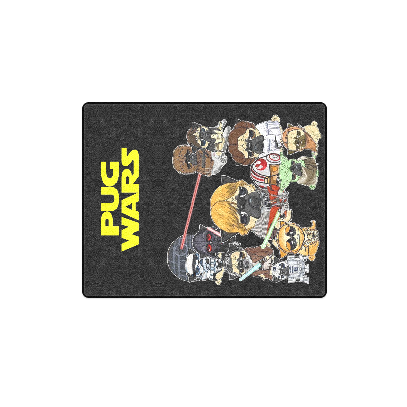 Pug Wars Blanket 40"x50"