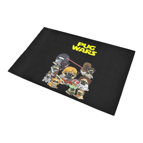 Pug Wars Bath Rug 20''x 32''