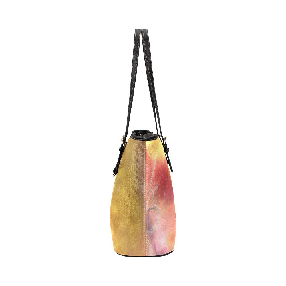 FADED-9 Leather Tote Bag/Large (Model 1651)
