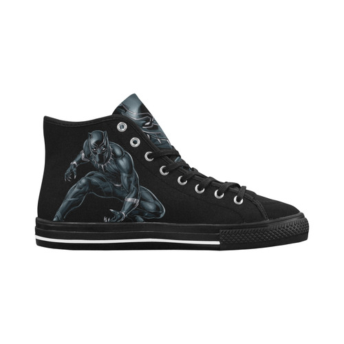 Black Panther Logo iron on transfers v3 Vancouver H Men's Canvas Shoes (1013-1)