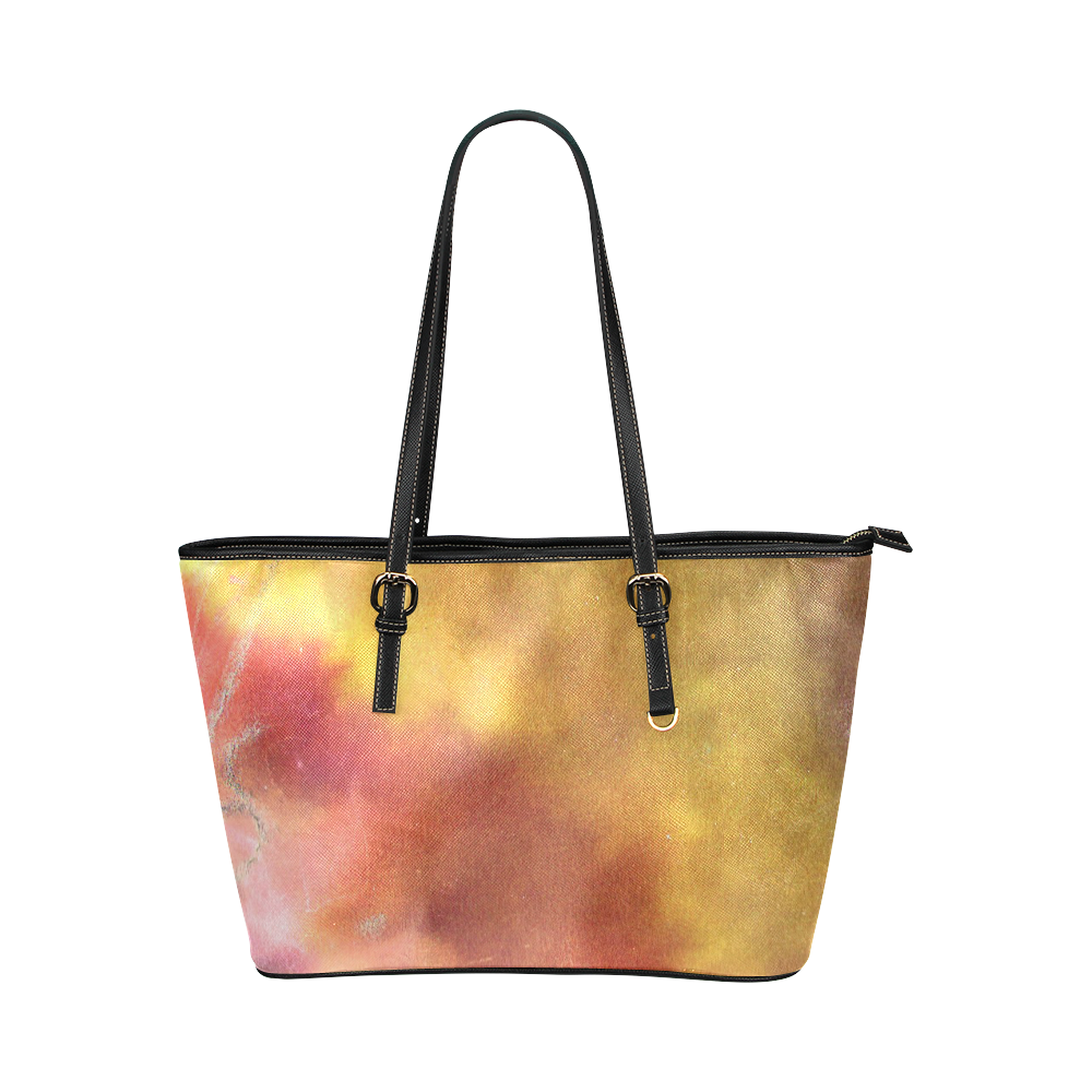 FADED-9 Leather Tote Bag/Large (Model 1651)
