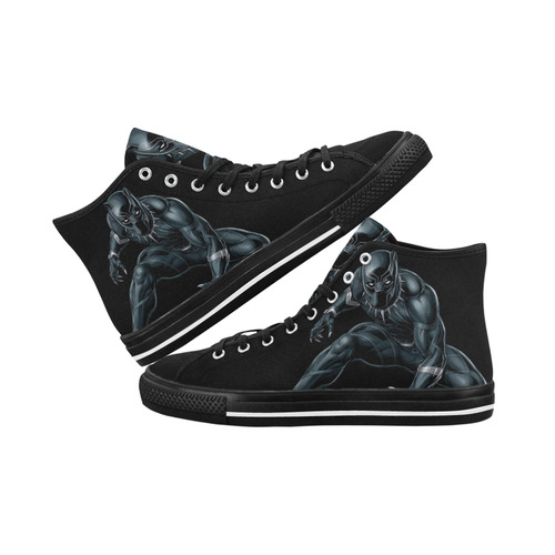 Black Panther Logo iron on transfers v3 Vancouver H Women's Canvas Shoes (1013-1)