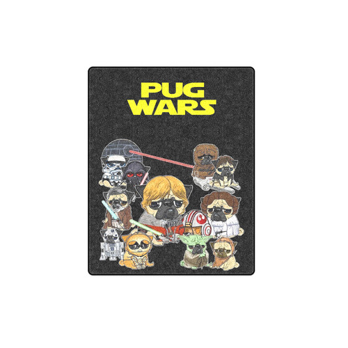 Pug Wars Blanket 40"x50"