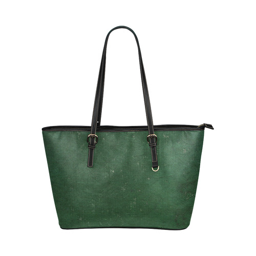 cotton-green Leather Tote Bag/Large (Model 1651)