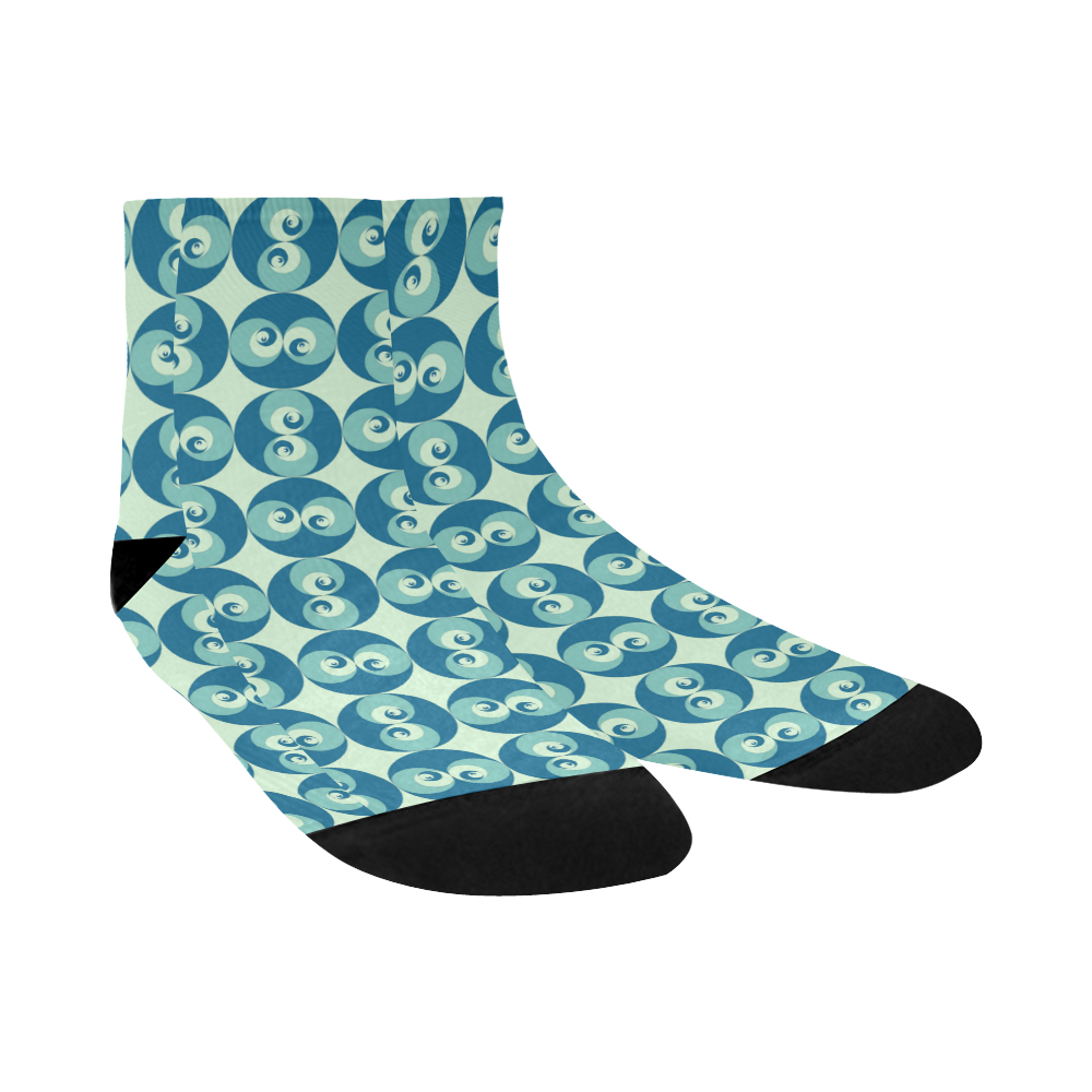spiral-rose-2--pattern Quarter Socks