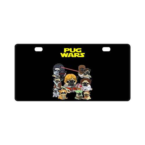 Pug Wars License Plate