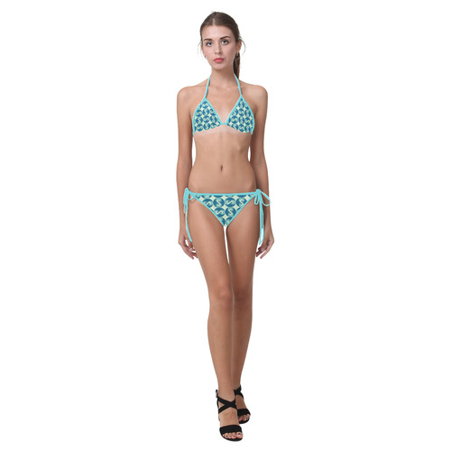 spiral-rose-2-pattern Custom Bikini Swimsuit (Model S01)