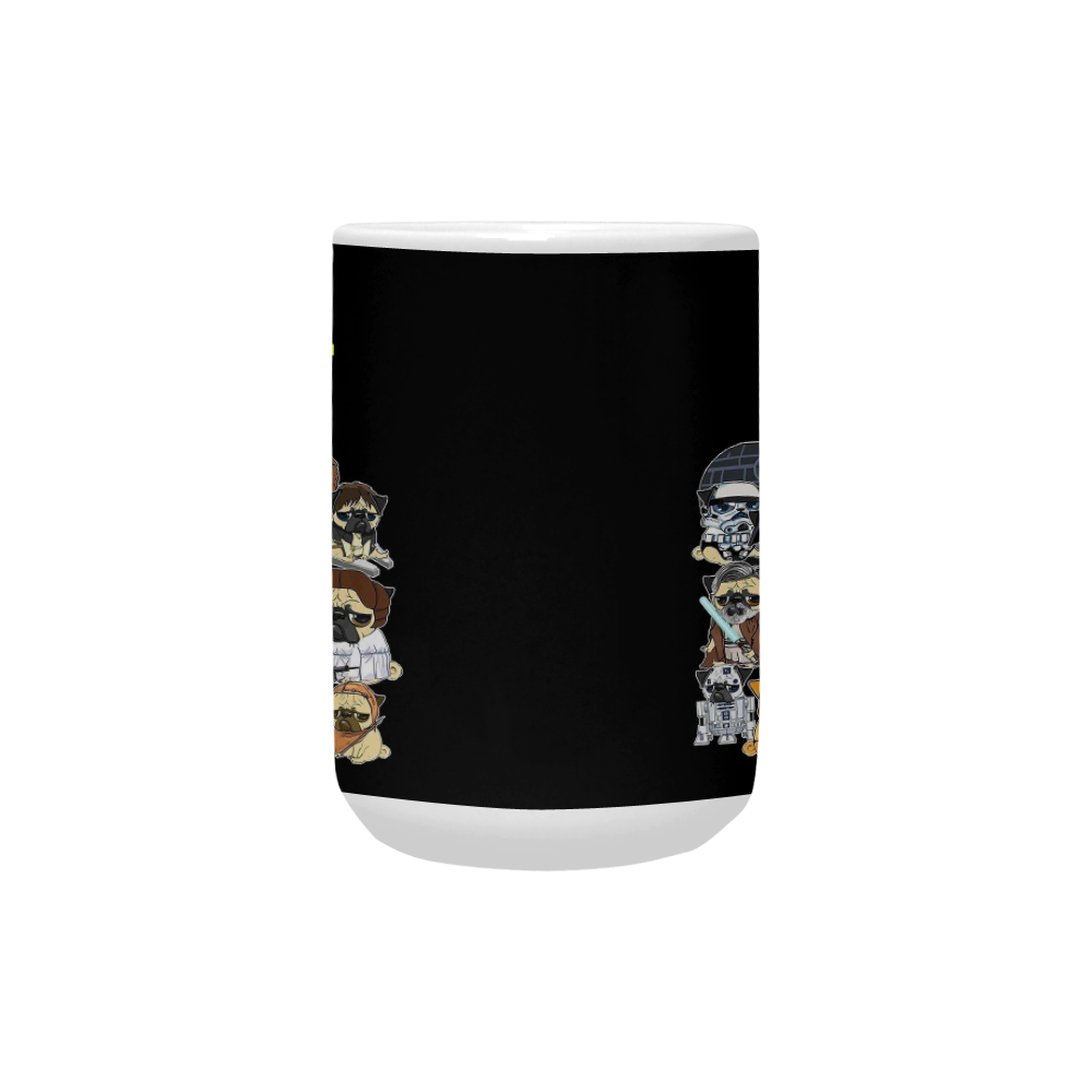 Pug Wars Custom Ceramic Mug (15OZ)