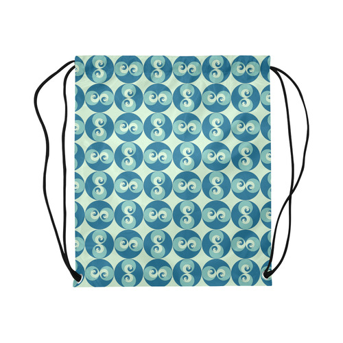 spiral-rose-2--pattern Large Drawstring Bag Model 1604 (Twin Sides)  16.5"(W) * 19.3"(H)