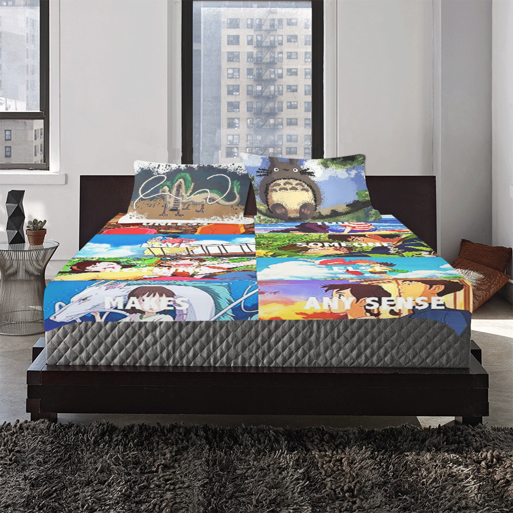 Studio Ghibli 3-Piece Bedding Set