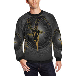 Billy-goat in black and gold All Over Print Crewneck Sweatshirt for Men (Model H18)