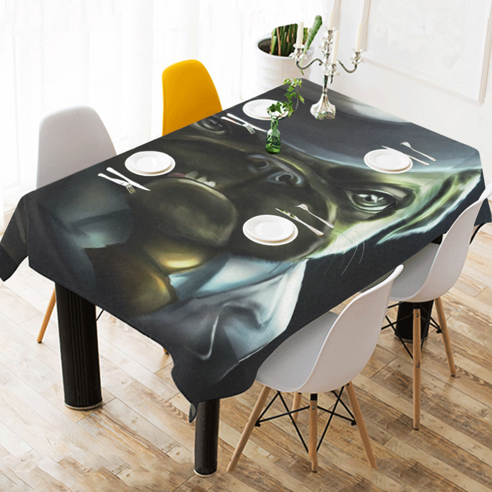 Pugster Boss Cotton Linen Tablecloth 52"x 70"