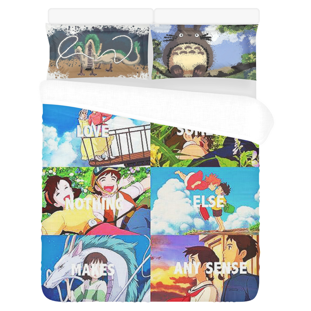 Studio Ghibli 3-Piece Bedding Set