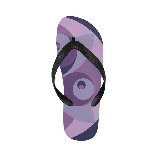 spiral-rose-4 Flip Flops for Men/Women (Model 040)