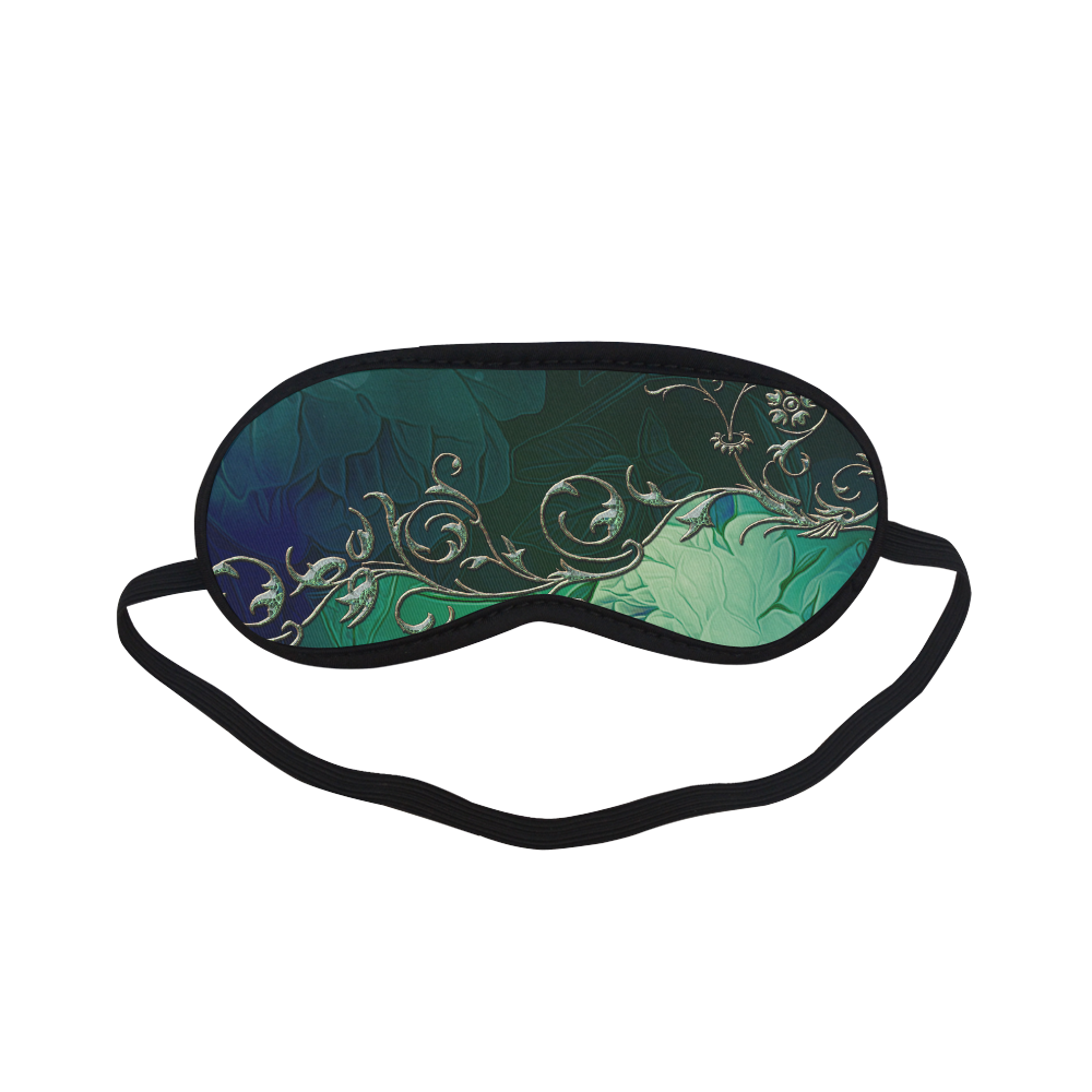 Green floral design Sleeping Mask