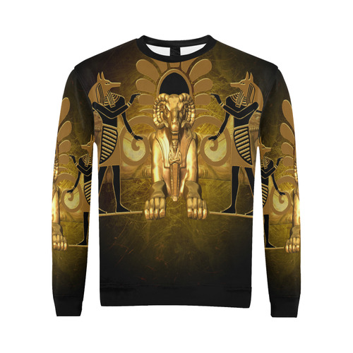 Anubis the egyptian god All Over Print Crewneck Sweatshirt for Men (Model H18)