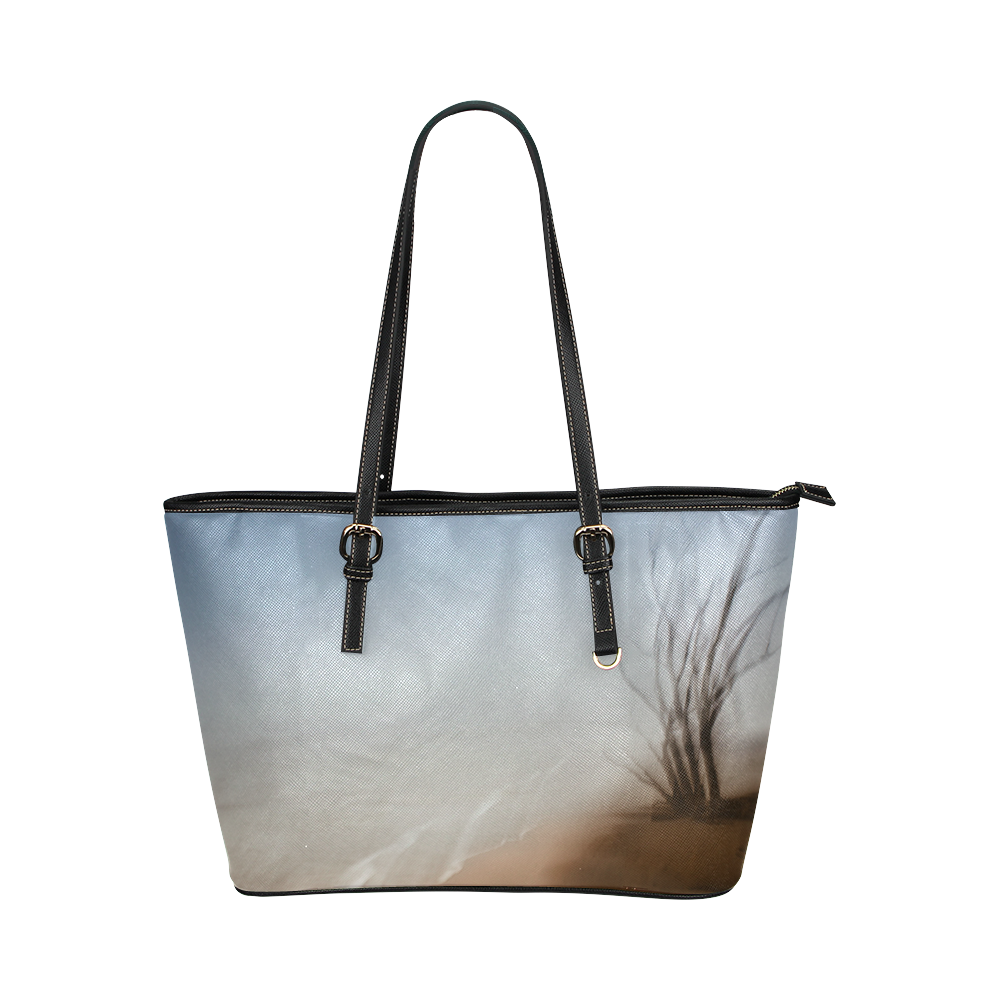follow your bliss Leather Tote Bag/Large (Model 1651)