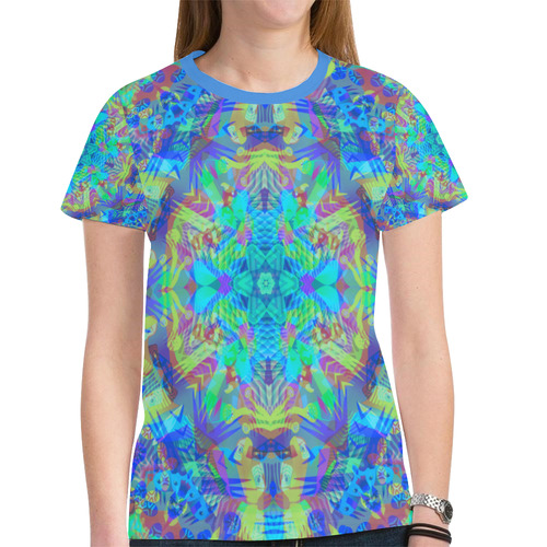 Floral Extravaganza 1 New All Over Print T-shirt for Women (Model T45)