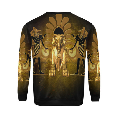 Anubis the egyptian god All Over Print Crewneck Sweatshirt for Men (Model H18)