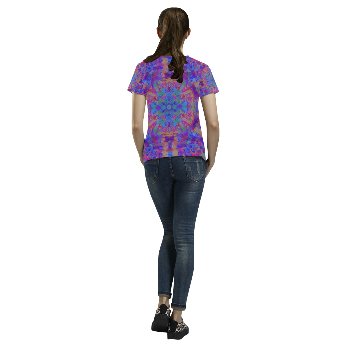 beautyyy 1 All Over Print T-shirt for Women/Large Size (USA Size) (Model T40)