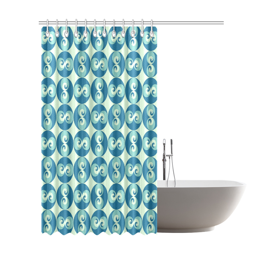 spiral-rose-2--pattern Shower Curtain 72"x84"