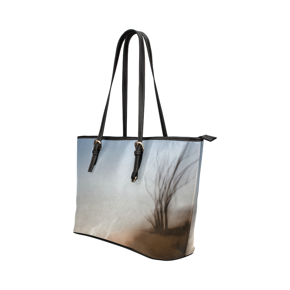 follow your bliss Leather Tote Bag/Large (Model 1651)