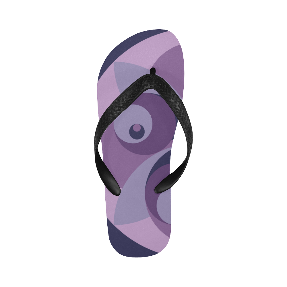 spiral-rose-4 Flip Flops for Men/Women (Model 040)