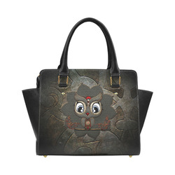 Funny steampunk owl Classic Shoulder Handbag (Model 1653)