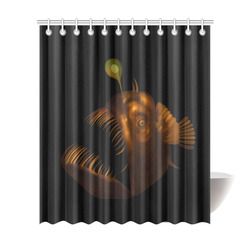 Deep Sea Anglerfish Predator Fish Painting Shower Curtain 72"x84"