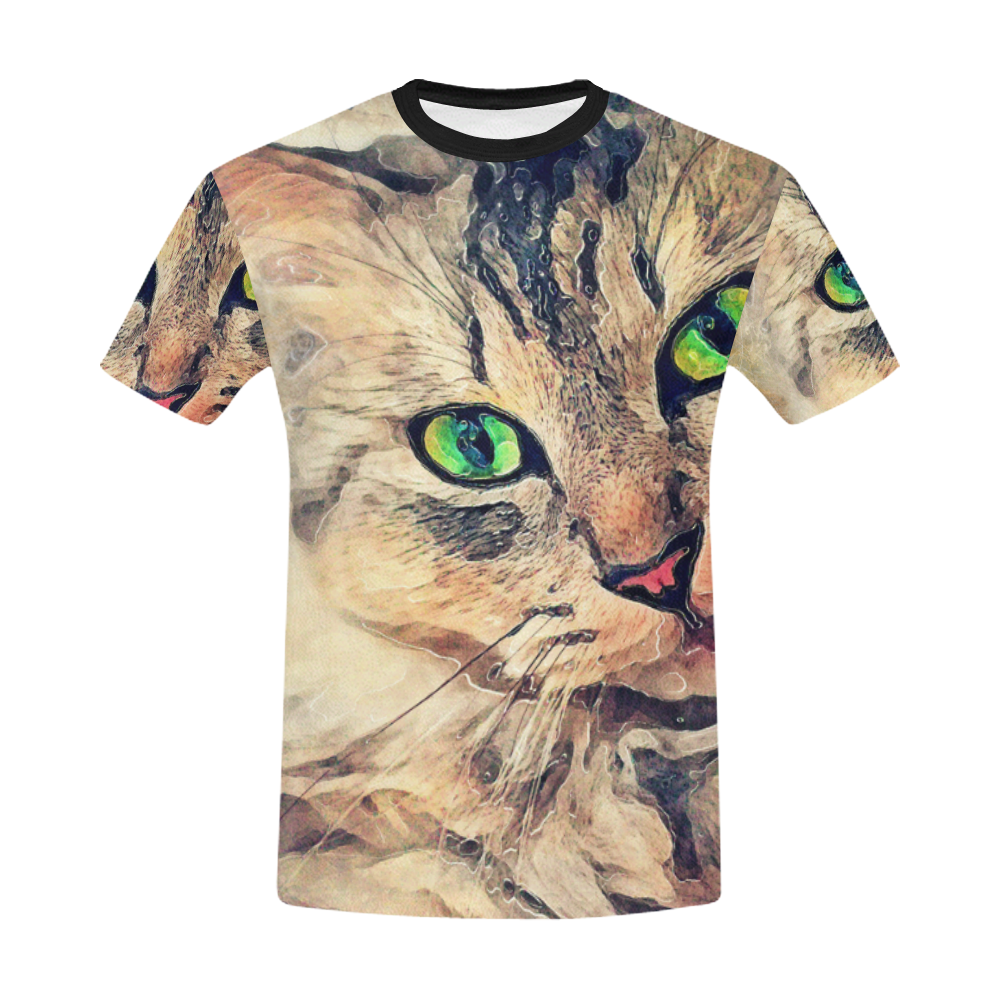 cat Pixie #cat #cats #kitty All Over Print T-Shirt for Men/Large Size (USA Size) Model T40)