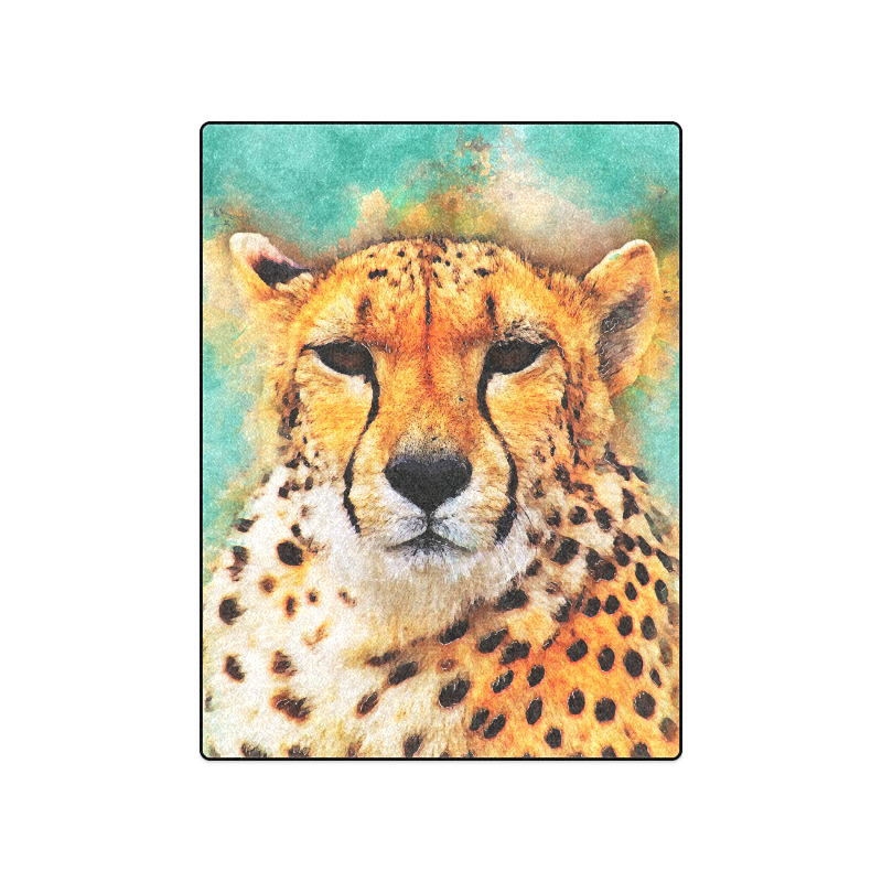 gepard leopard #gepard #leopard #cat Blanket 50"x60"