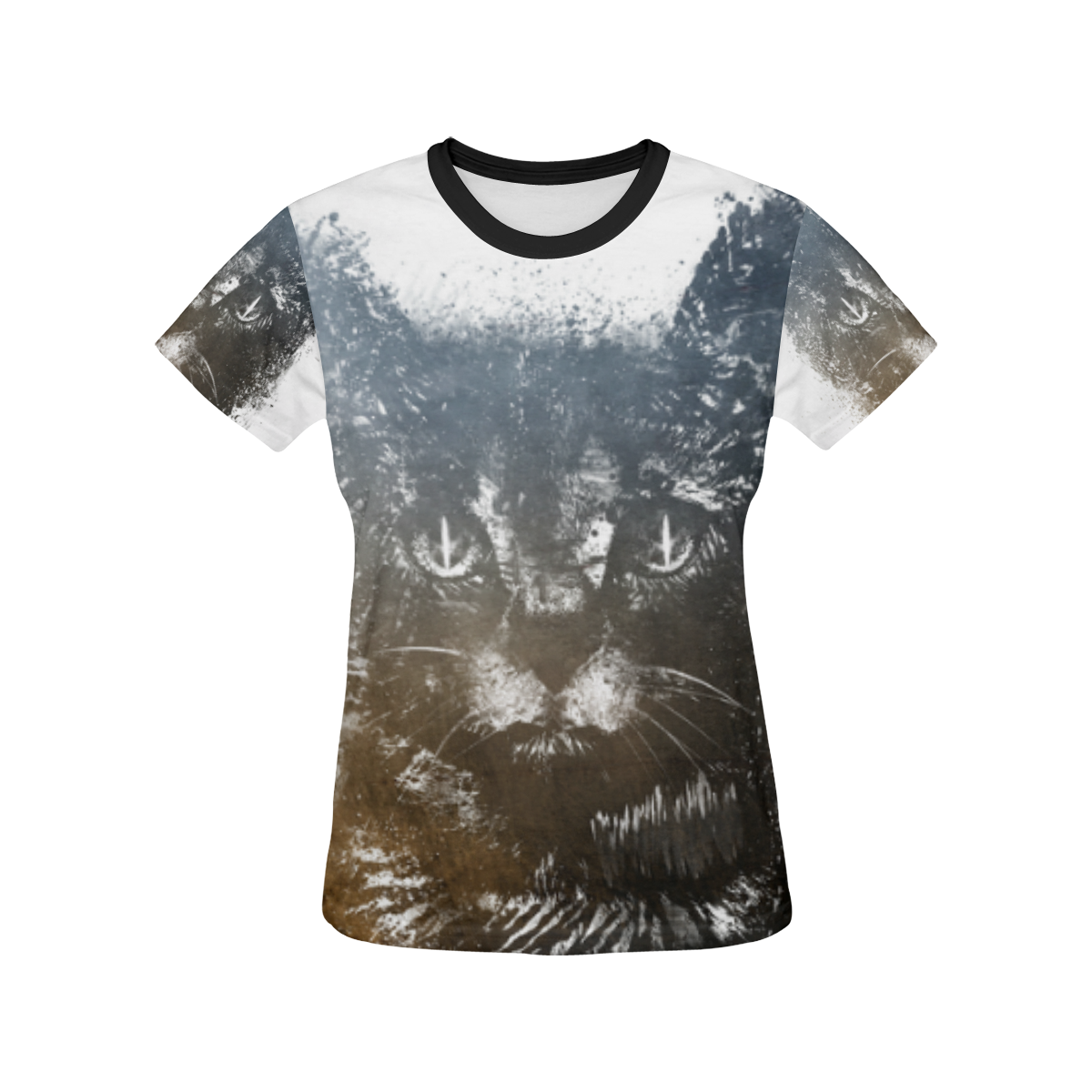 cat #cat #cats #kitty All Over Print T-shirt for Women/Large Size (USA Size) (Model T40)