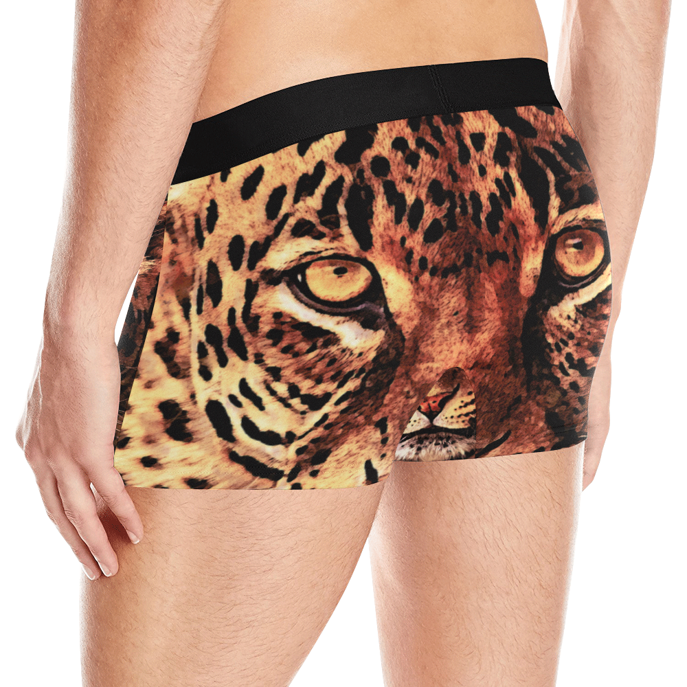 gepard leopard #gepard #leopard #cat Men's All Over Print Boxer Briefs (Model L10)