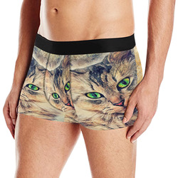 cat Pixie #cat #cats #kitty Men's All Over Print Boxer Briefs (Model L10)