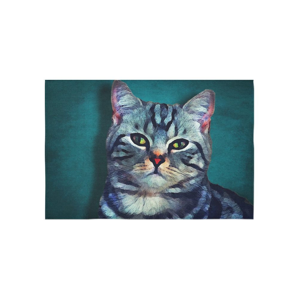 cat Bella #cat #cats #kitty Cotton Linen Wall Tapestry 60"x 40"