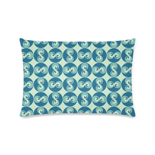 spiral-rose-2--pattern Custom Zippered Pillow Case 16"x24"(Twin Sides)