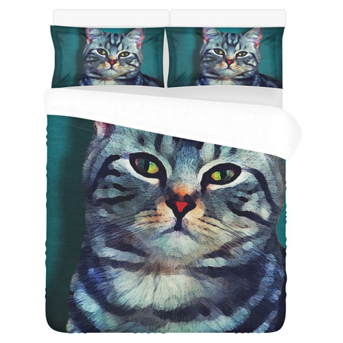 cat Bella #cat #cats #kitty 3-Piece Bedding Set