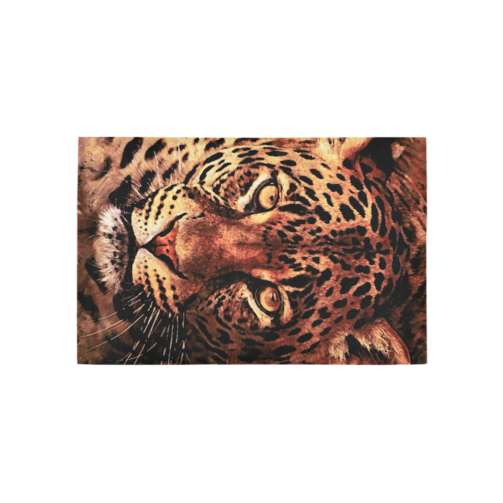 gepard leopard #gepard #leopard #cat Area Rug 5'x3'3''