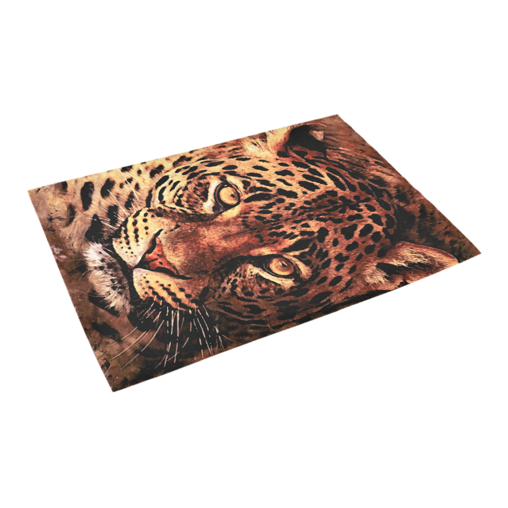 gepard leopard #gepard #leopard #cat Azalea Doormat 24" x 16" (Sponge Material)