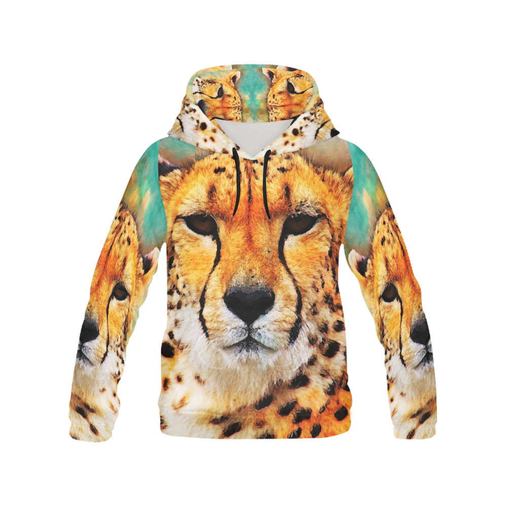 gepard leopard #gepard #leopard #cat All Over Print Hoodie for Men/Large Size (USA Size) (Model H13)