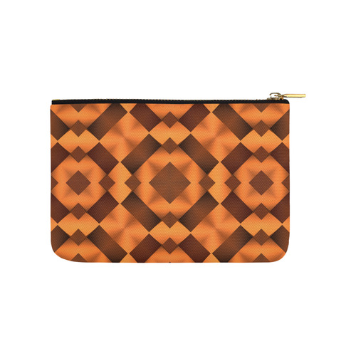 Geometric Pattern in Warm Tones Carry-All Pouch 9.5''x6''