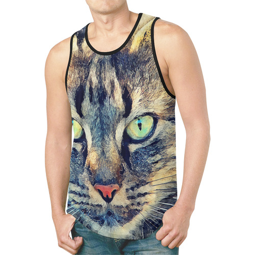 cat Simba New All Over Print Tank Top for Men (Model T46)