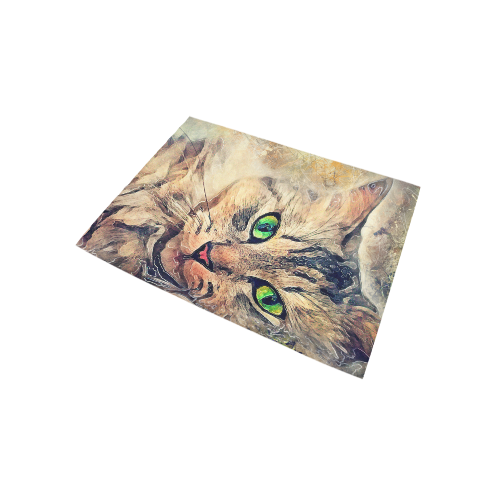 cat Pixie #cat #cats #kitty Area Rug 5'3''x4'